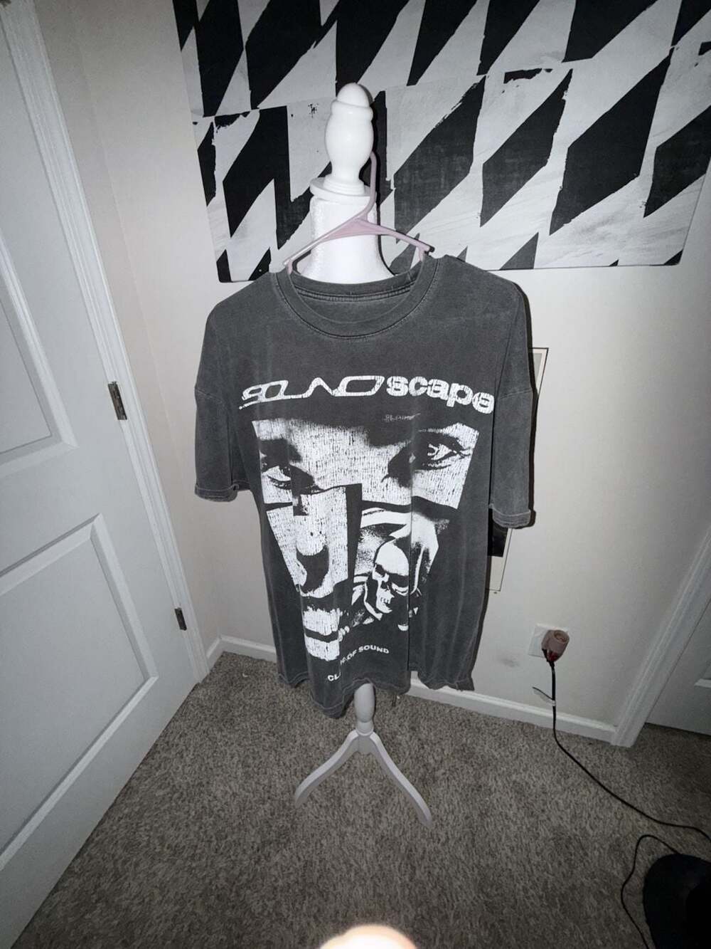 Soundscape Clash of Sound Graphic Oversized T-Shirt